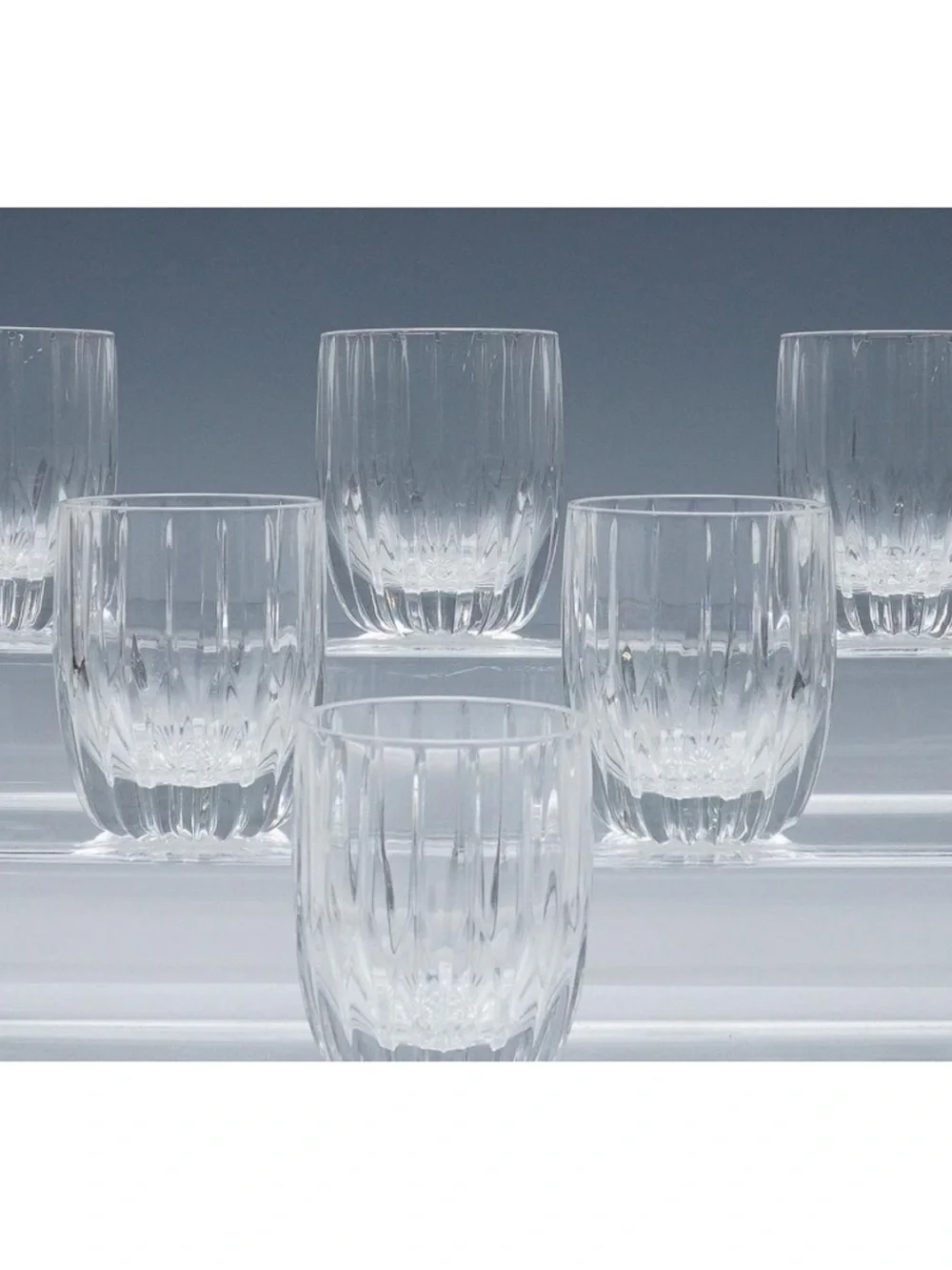 Mikasa Park Lane Crystal Double Old Fashion Glasses - Set of 6~ New No Box
